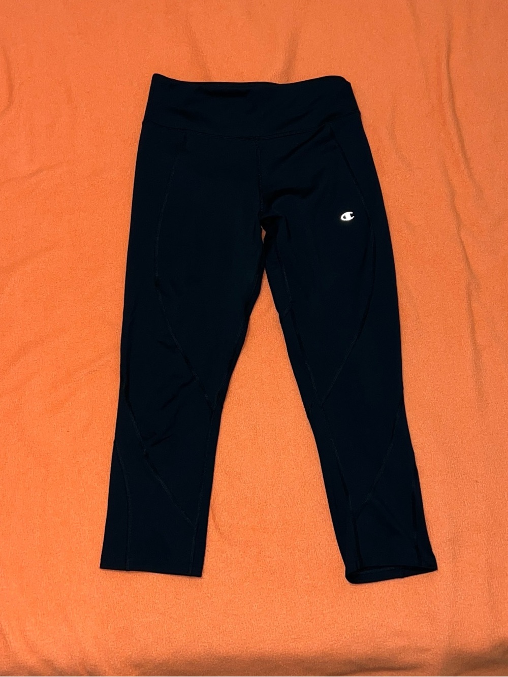 Champion Black Leggings Fit Like A Women’s Size XS Activewear Athletic Fitness